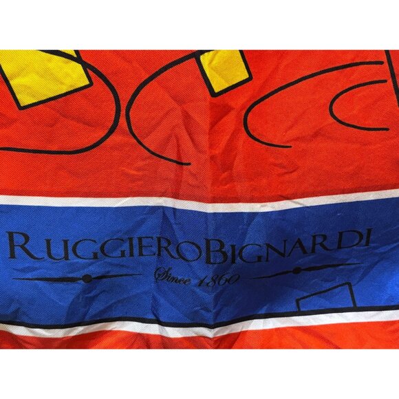 Ruggiero Bignard Flamingo Scarf With Geometric Patterns - Picture 7 of 8